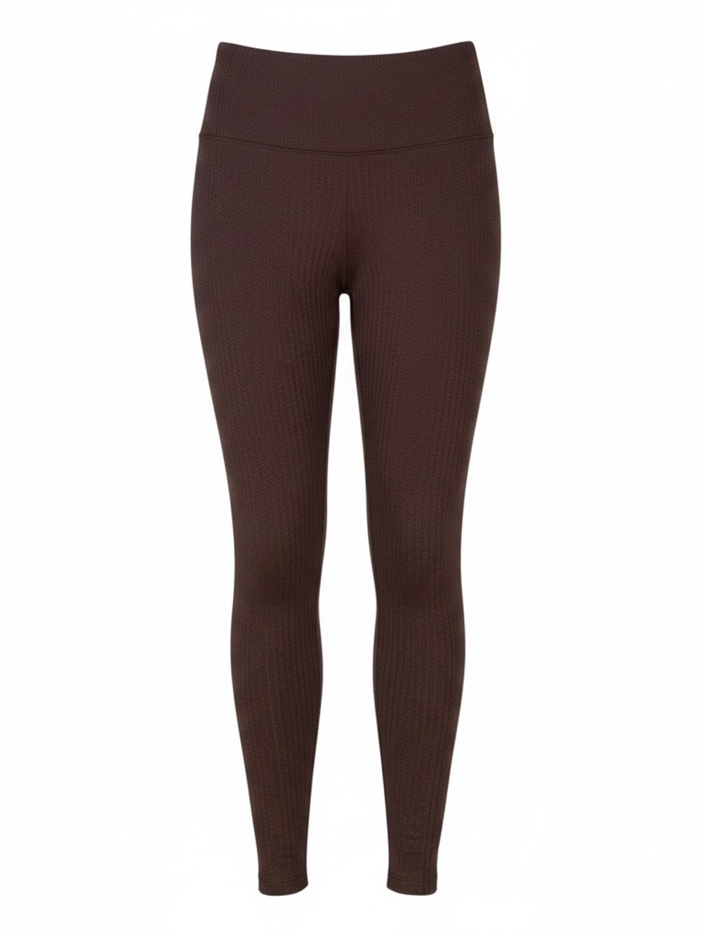 Athleta High-Rise Textured Leggings in Dark Brown